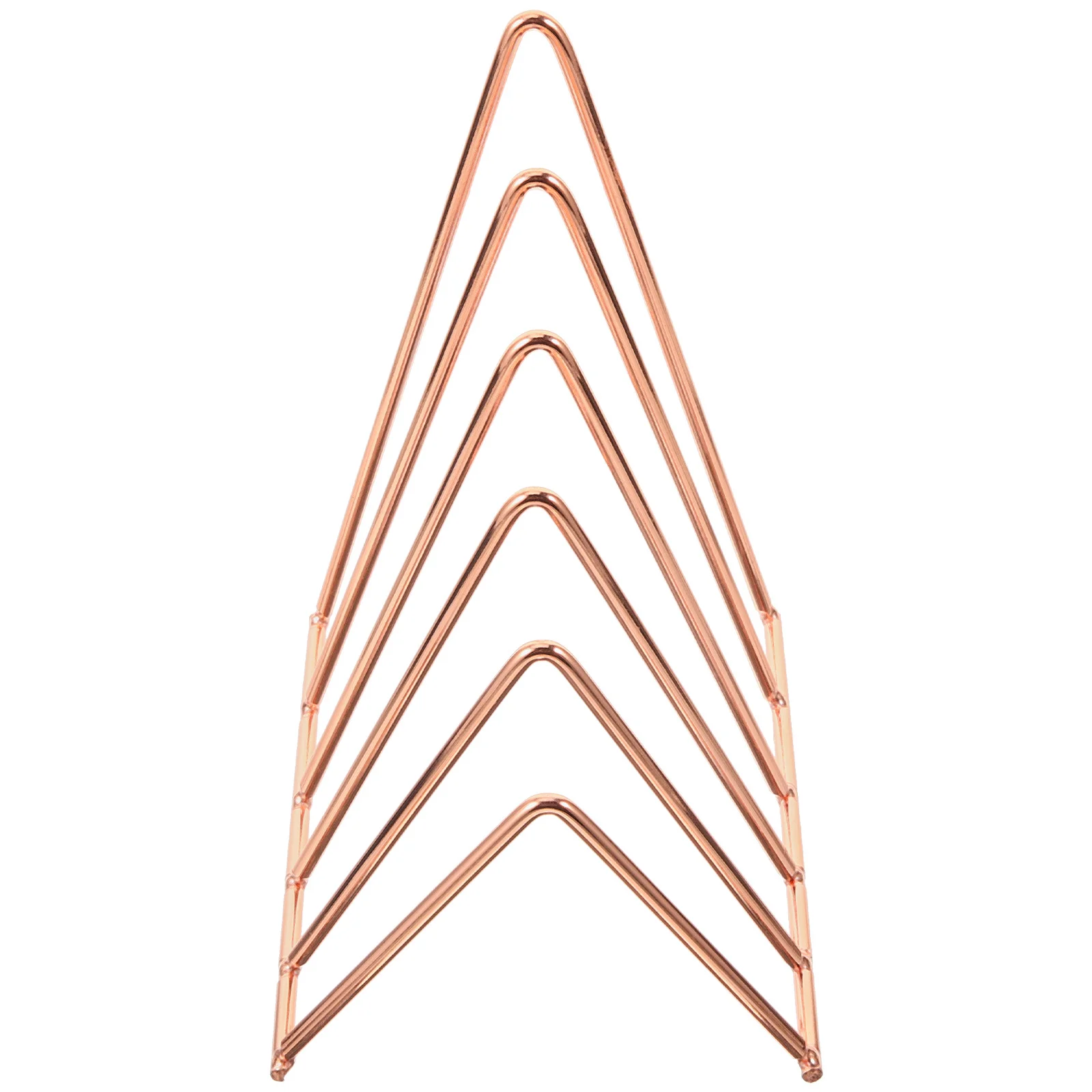 

1 Set Double-Layer Triangle Metal Book Stand Desktop Retractable Bookshelf Storage Rack For Books Magazines Files Organizer