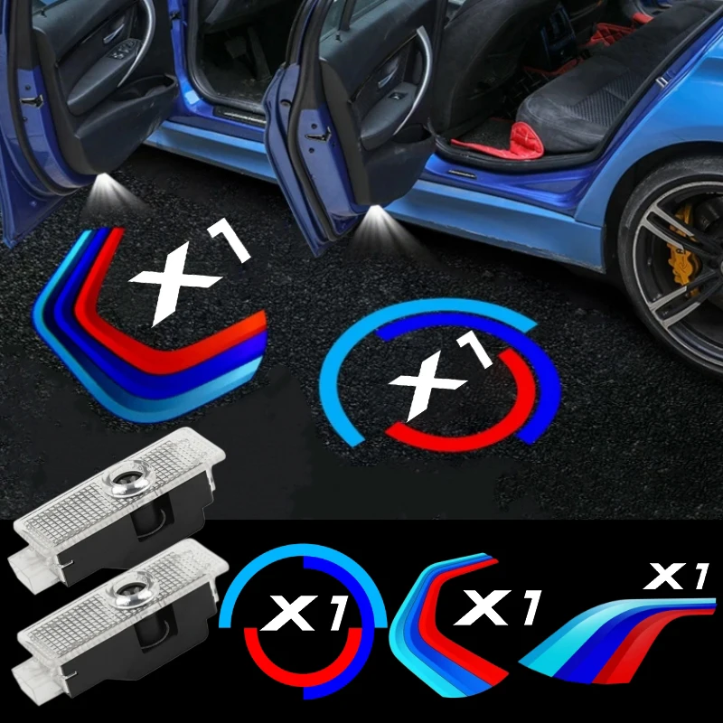 2 szt. LED-owych lamp laserowych do drzwi samochodowych z projekcją logo, lampka powitalna z efektem cienia, do BMW X1 F48 F49, akcesoria 2016-2023