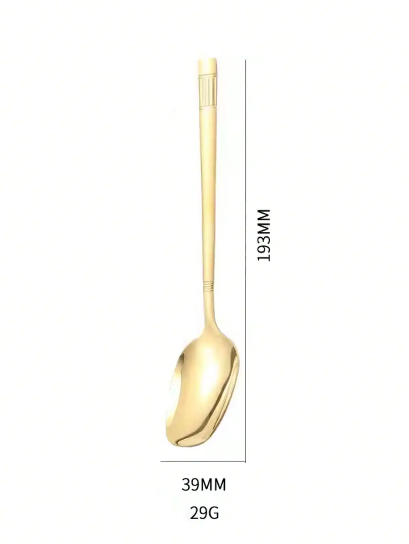 1pc Premium Stainless Steel Dining Spoon 7.7 Inch Mirror Polished Table Spoon Seamless Soup Spoon Elegant Dinnerware For Home Restaurant Christmas Party Silver Gold Finish