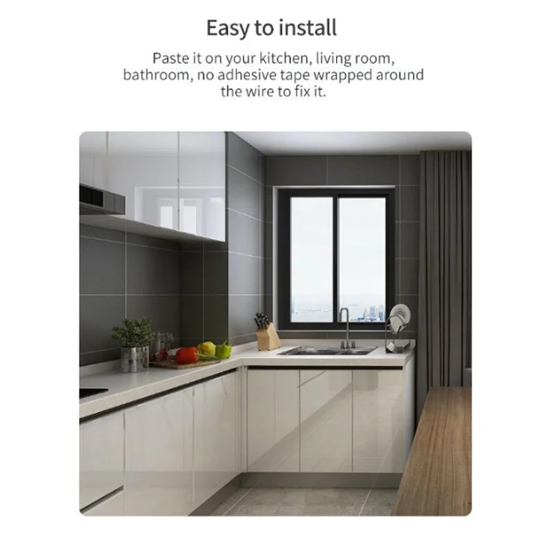 

-ABGQ Zigbee TUYA Smart Water Leak Detector Flood Sensor Remote Monitoring Via Tuya Zigbee Gateway Water Tank Full Alarm