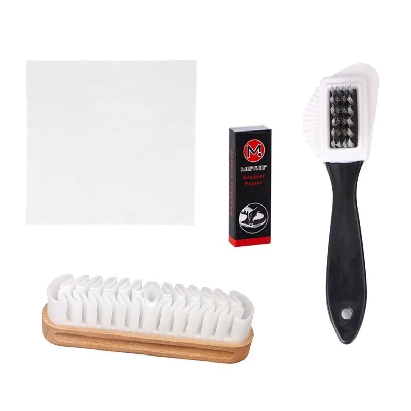 

Набор из 4 щеток для замши и нубука с ластиком для удаления пятен с обуви