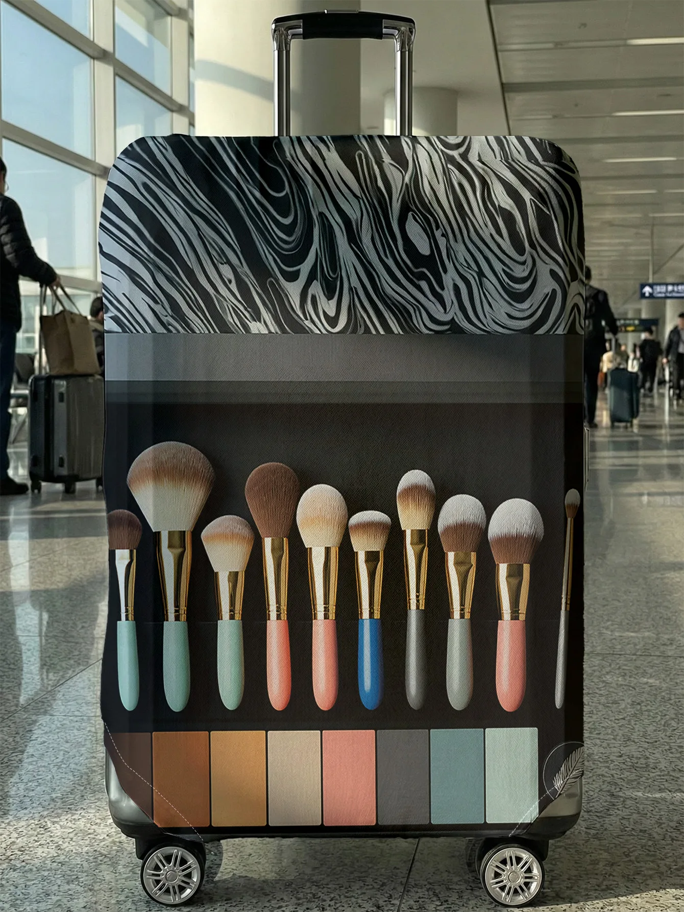Makeup brush eye shadow luggage protective cover, suitable for 18-32 inch luggage cover, luggage handle gloves, travel accessori