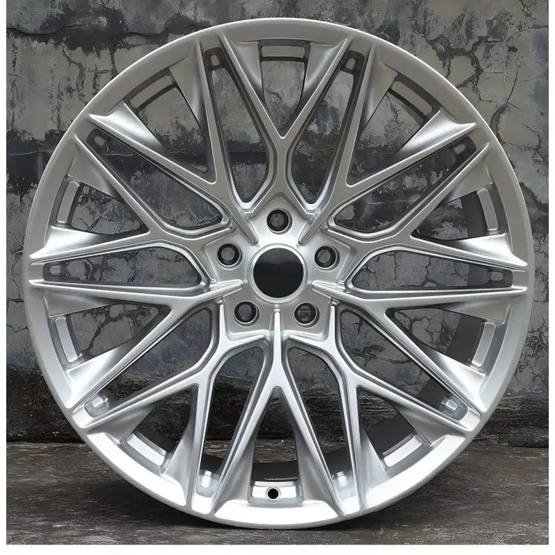 WMWMNU for 20 Inch Aluminum Alloy Wheels Hyper Silver Mesh Design 5x108 5x114.3mm ET35 Car Rims Low MOQ Top Rated