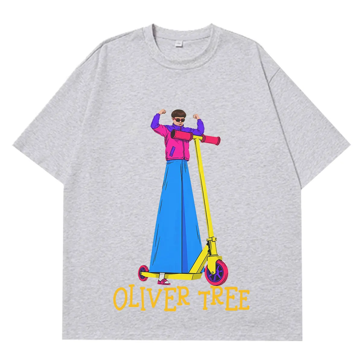 Oliver Tree Fashion Grafik-T-Shirts für Männer und Frauen, Hip-Hop-Kurzarm-T-Shirts, Sommer-Baumwolle, lockere, lässige T-Shirts, Fan-Geschenke – Detail 4