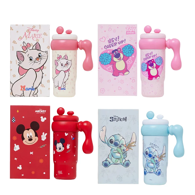 

500 мл детская изолированная чашка с рисунком аниме Диснея для учащихся начальной школы, большая вместимость, удобная для переноски