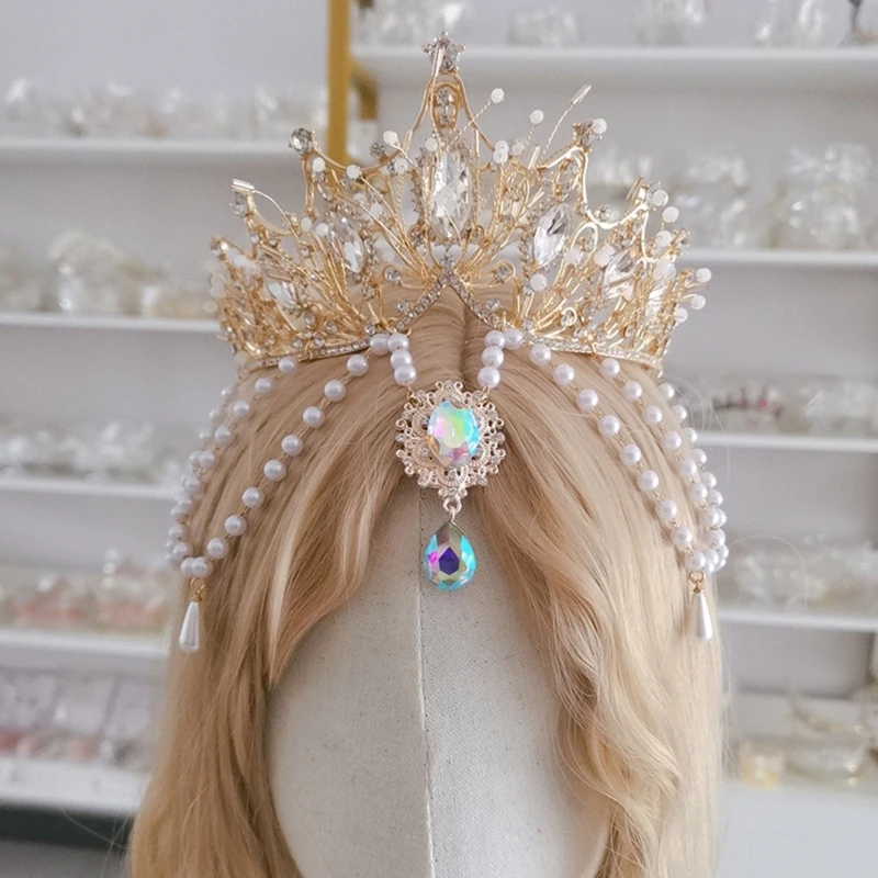 

Women Tassels Crowns Unique Fashion Headwear Festival Celebration Headbands for Parties and Celebrations