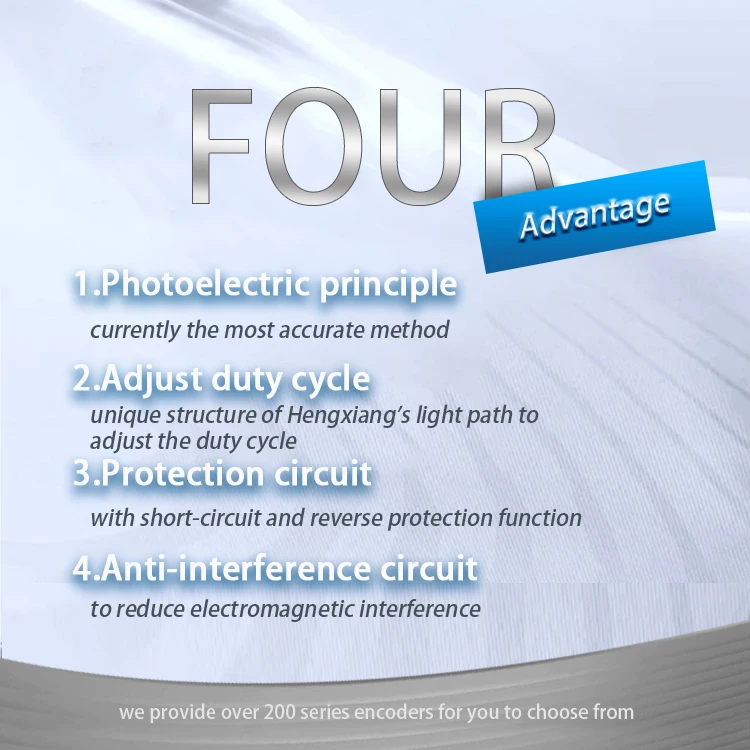 HENGXIANG – encodeur rotatif de levage, sortie sûre et Stable, Anti-interférence K158, trou traversant, 1024ppr
