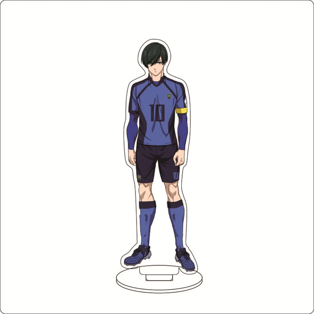 15CM Anime Blue football Acrylic Keychain Stand Model Ornament Accessories Goods Christmas Gifts