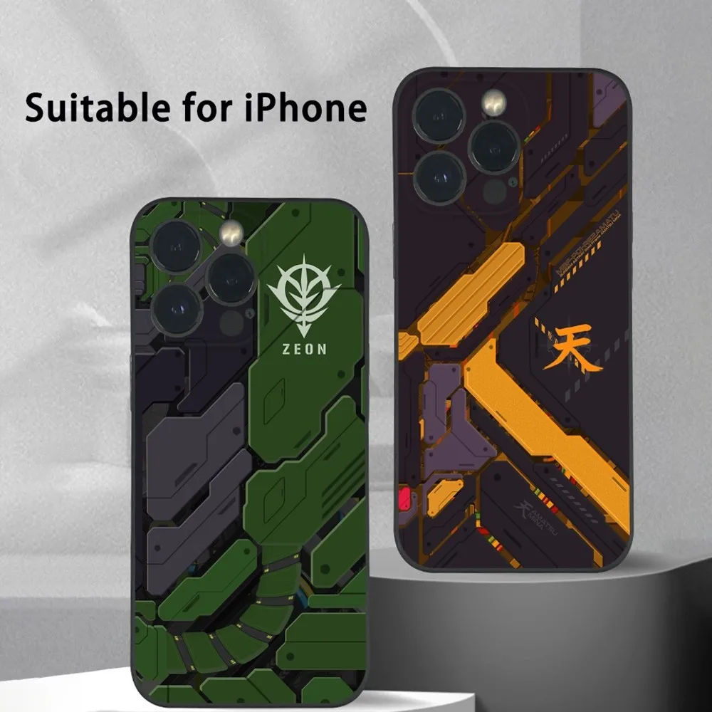 

Anime G-Gundam Phone Case For iPhone 16 15 14 13 Pro Max Plus Mini Frosted Soft Shell Funda