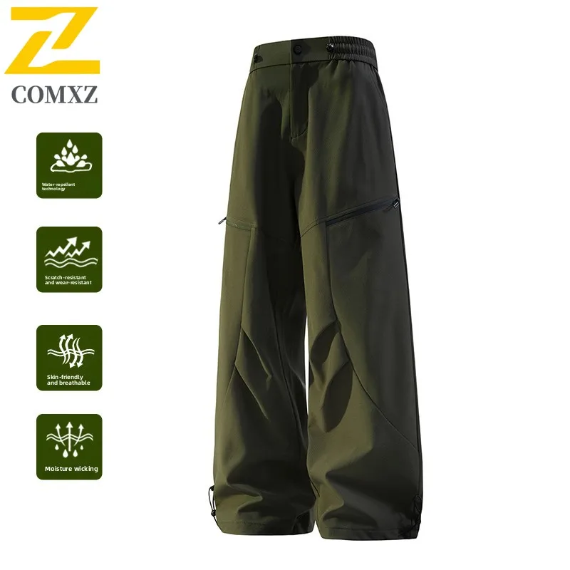 Multifunctional Cargo Pants 2025 New Autumn Male Retro Scratch Resistant Mountain Style Trousers Outdoor Trekking Jogger Pants