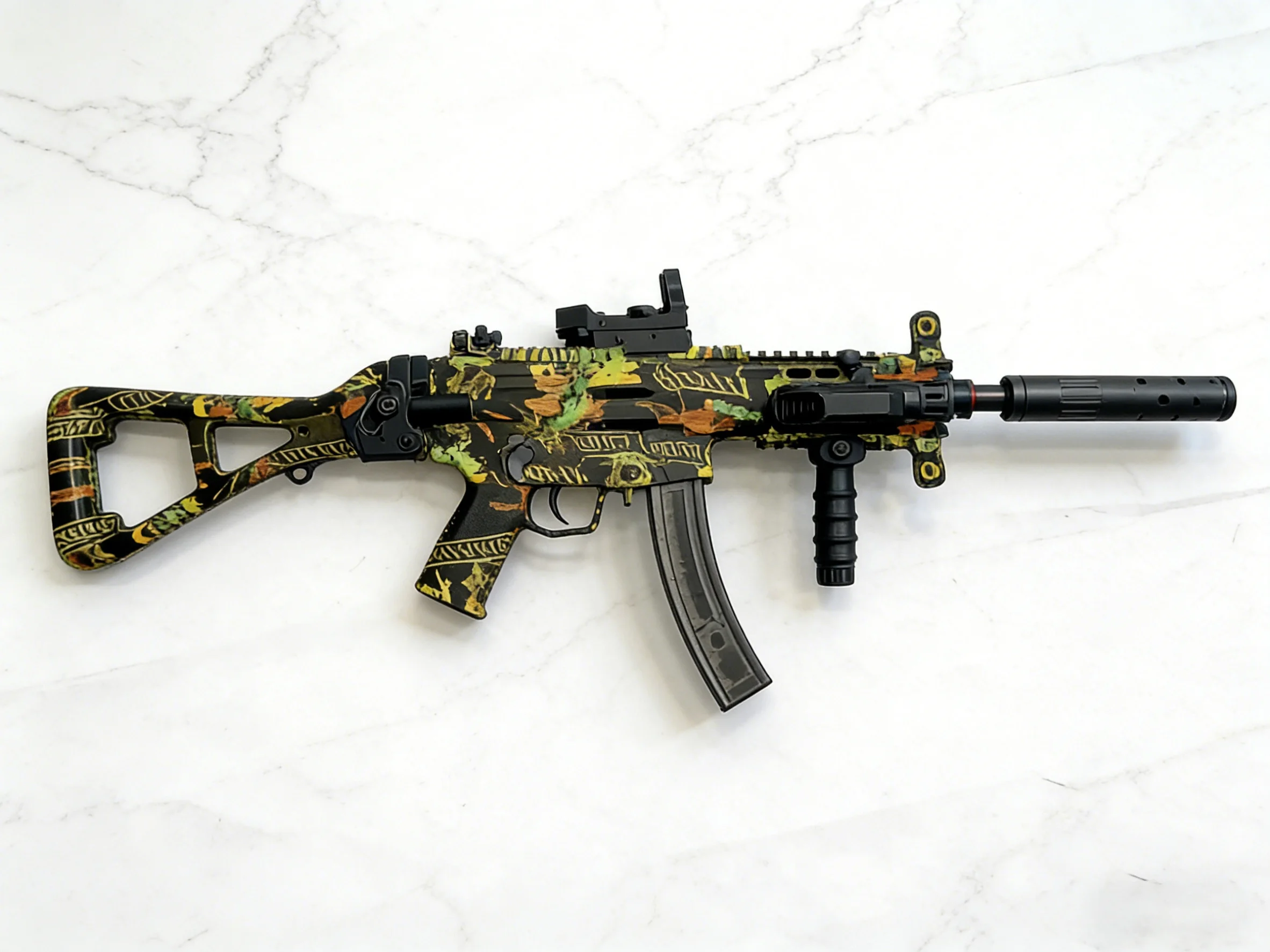 Najlepszy prezent dla dorosłych: MP5K Automatyczny EBB Gel Blaster - Szybki elektryczny pistolet na żel do walki zespołowej na świeżym powietrzu