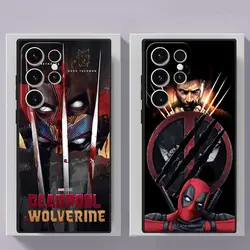 Marvel Deadpool And Wolverine Phone Case for Samsung Galaxy S24 Ultra S23 S22 S21 Plus S20 FE Note 20 Ultra 10Plus Soft Cover