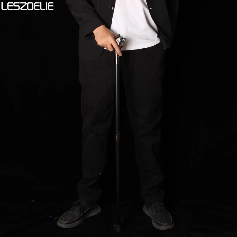 Bastón para caminar de lujo con cabeza de perro, bastón decorativo de moda para hombre, bastón para caminar Vintage para mujer, bastón para Cosplay