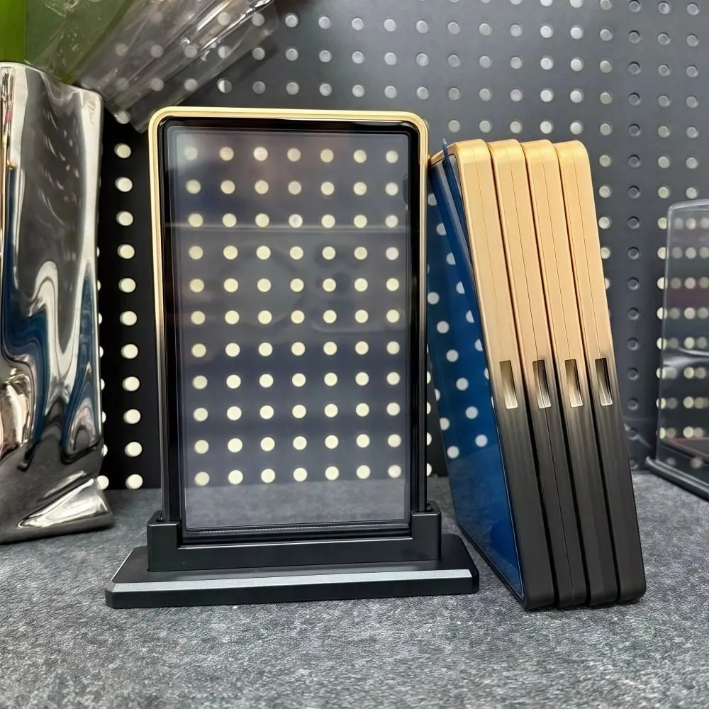 グラデーションカラー トレーディングカード 保護ボックス 両面ガラス アルミ合金 35PT PSA/CGC ボックス 透明 UVカット