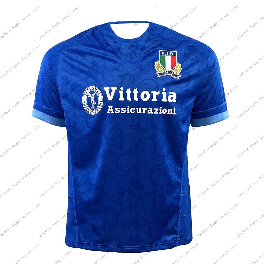 Italy Rugby Jersey Clothes Player Men Kids Children Train Polo T Shirt Team Girls Women Tee Teenager Home Top 202425 Hot New