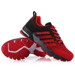 Men's shoes Casual non-slip plus size Fashion sneakers Breathable running shoes Outdoor walking training tennis shoes36-47