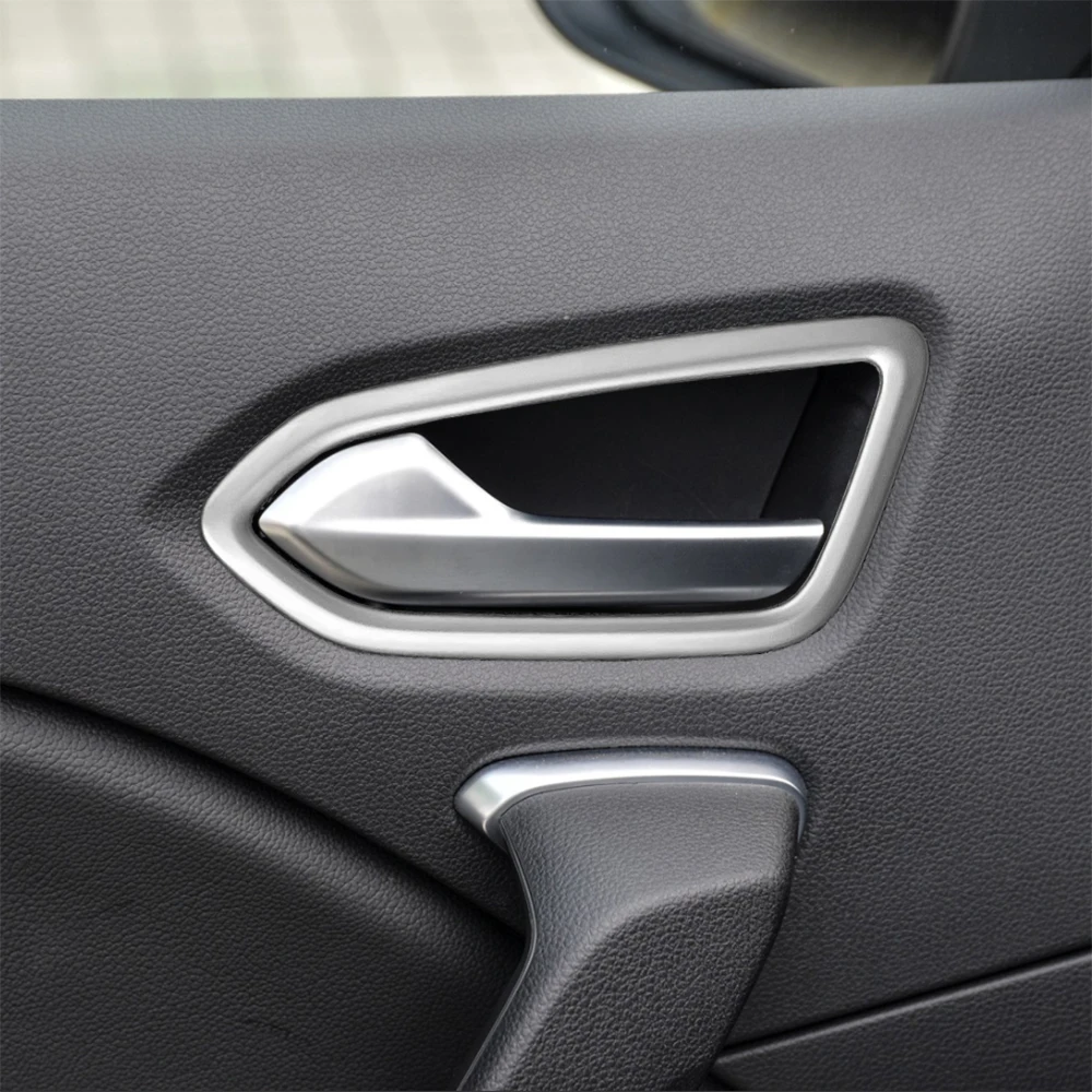 Accessories For 2019-2024 Renault Clio Arkana Captur LUTECIA Triber Inside Door Handle Bezel Trim Moldings Carbon Fiber Styling