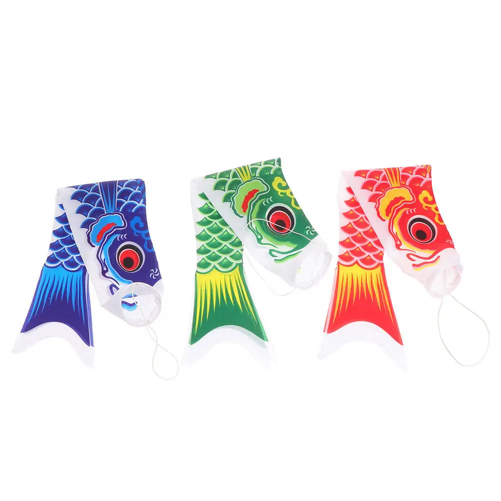 

Набор из 3 ветроуказателей в виде рыбок для сада и двора, японский морской стиль, для вечеринок, уличные, сверхпрочные