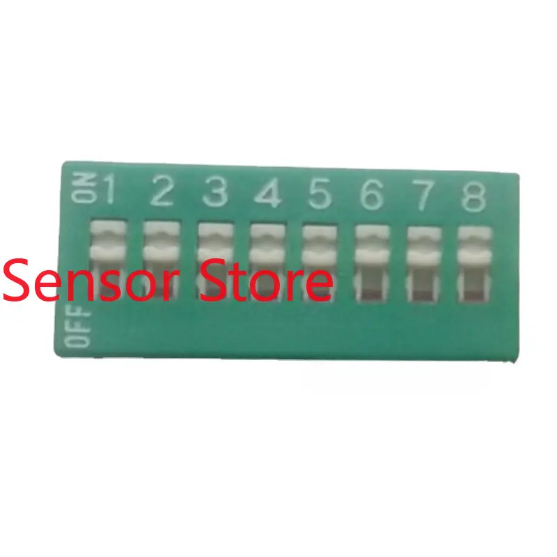 

10PCS Dip Switch 8-bit Straight-in 2.54mm Pitch 8P Key-type Plucking Coding Gold-plated Feet