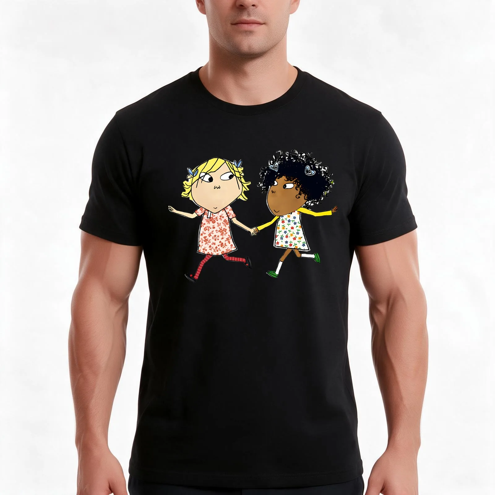 Charlie Fictional Children- Charlie brother T-Shirt Summer Casual Cotton Tee Oversized Streetwear Tops Vintage Graphic Print