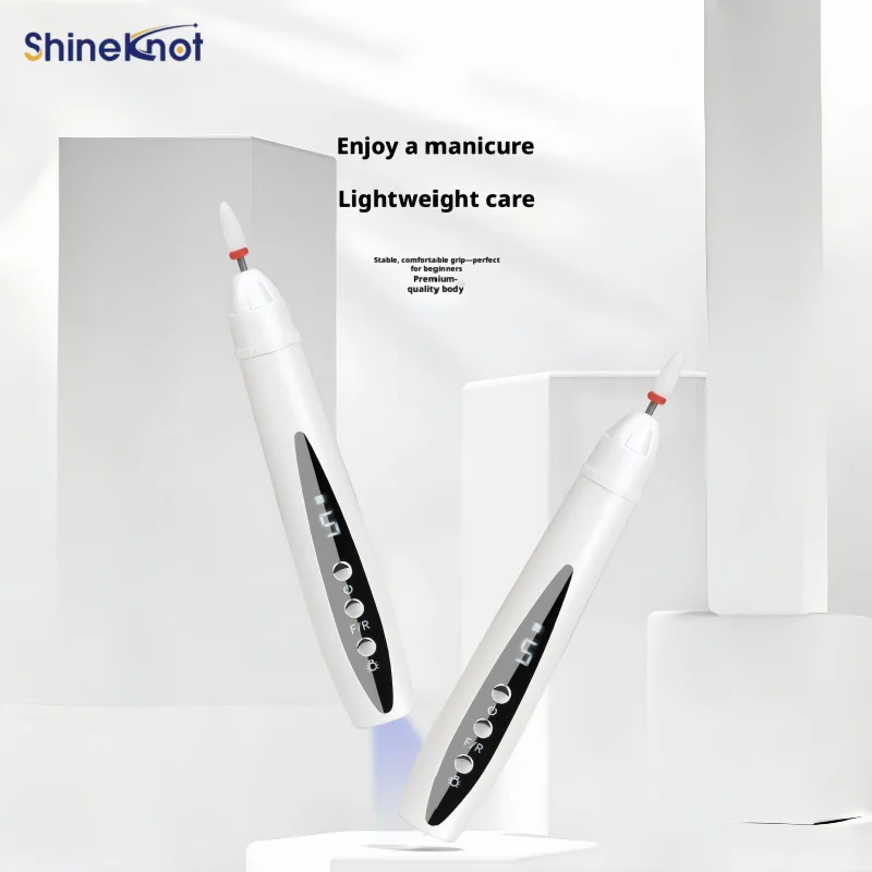 SHINEKNOT UV Nail Lamp Nail File 2-In-1 Rechargeable Electric Nail File Remover Portable Gel Nail Curing Lamp Multi-Functional