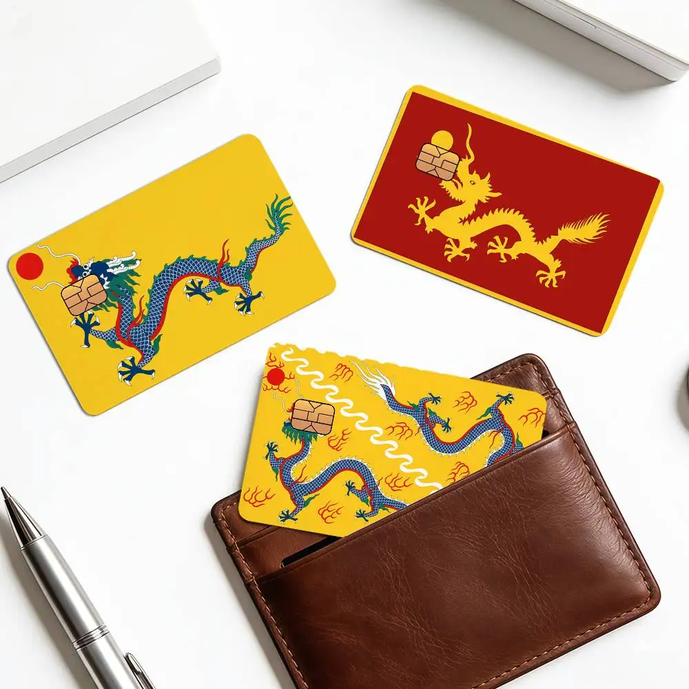 Dragon Great Qing Creative Bank Card Sticker Covers Chip Cards Credit Card Skins Scratch Protection