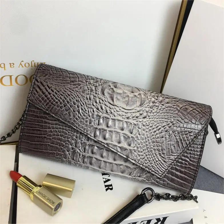 

Элегантная сумка с крокодиловым узором, женская сумка через плечо, винтажный стиль, высокое качество, для женщин среднего возраста.