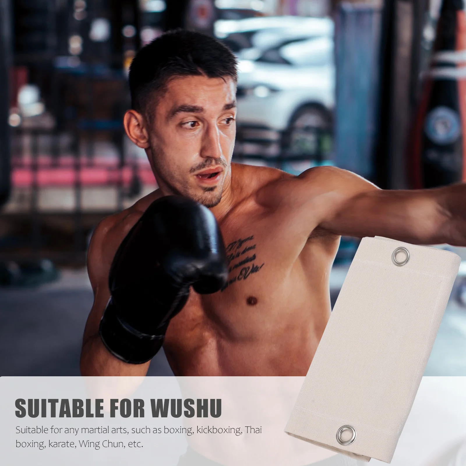 

Wall Target Sandbag Canvas Martial Arts Training Bag Reinforced Copper Buckle For Boxing Kickboxing Karate Workout Triplet Bag