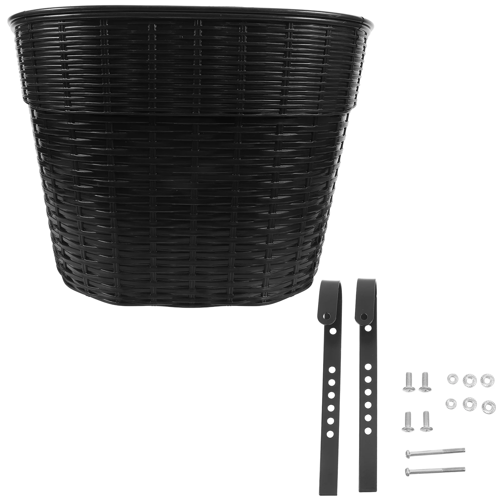 

Bicycle Basket for Handlebars Front Rack Retro Durable Plastic Spacious Storage Mountain Road Folding Electric Bikes Accessories