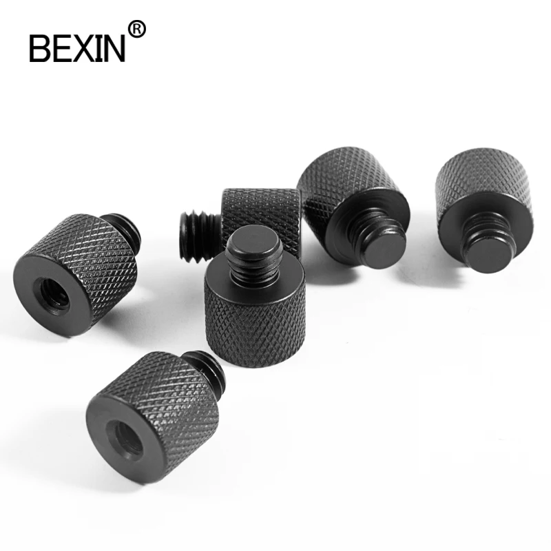 Photography screw 5/8 inch to 3/8 inch aluminum alloy conversion adapter for ball head monopod tripod