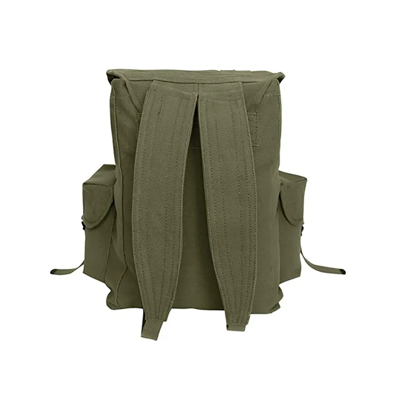 Tactical Military Retro Backpack M14 WW2 US Army Style Running Bag Canvas Camping Equipment Storage Pack High-capacity Rucksack