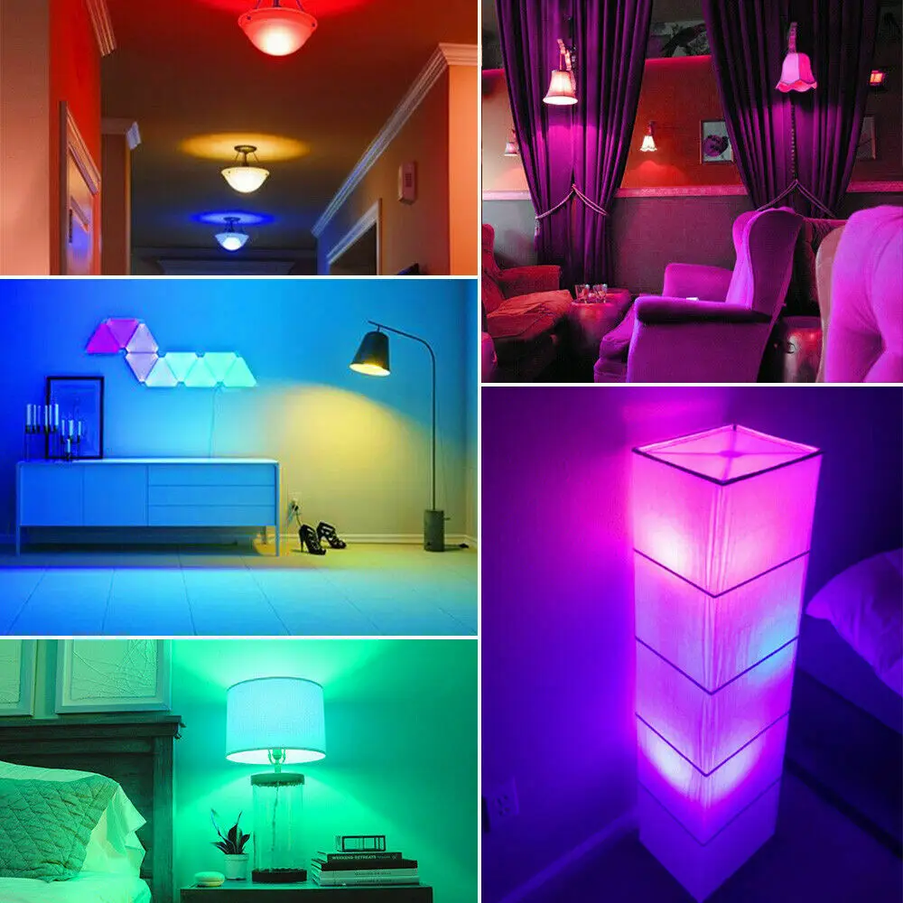 RGB LED Music Bulb Lamp Wireless Speaker Light Waterproof Color Changing Self-charging for Living Room and Bathroom