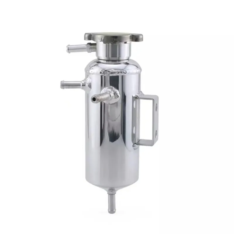 Universal Aluminum Coolant Overflow Tank Car Mod Radiator Expansion Reservoir Degas Anti‑Foam Cooling Pot