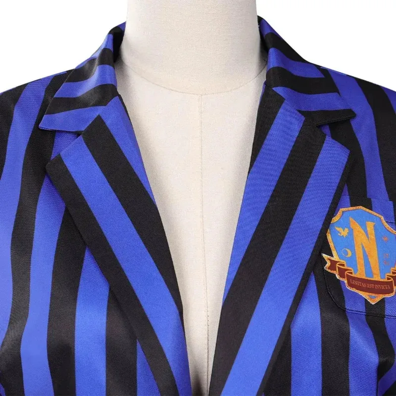 Lyou 2025 Wednesday Addams Enid Sinclair Cosplay Costume School Uniform Coat Skirt Halloween Carnival Suit For Women Girls ★ ★ ★