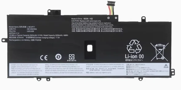 Suitable for Lenovo X1C 2019 Version L18M4P72 02Dl006 L18L4P71 Notebook Battery