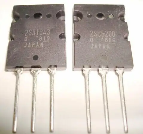 100% Original New C5200 + A1943 2SC5200 + 2SA1943 Power Amplifier Power Transistor TO-3P IC Connector x 10 Pair FREE SHIPPING