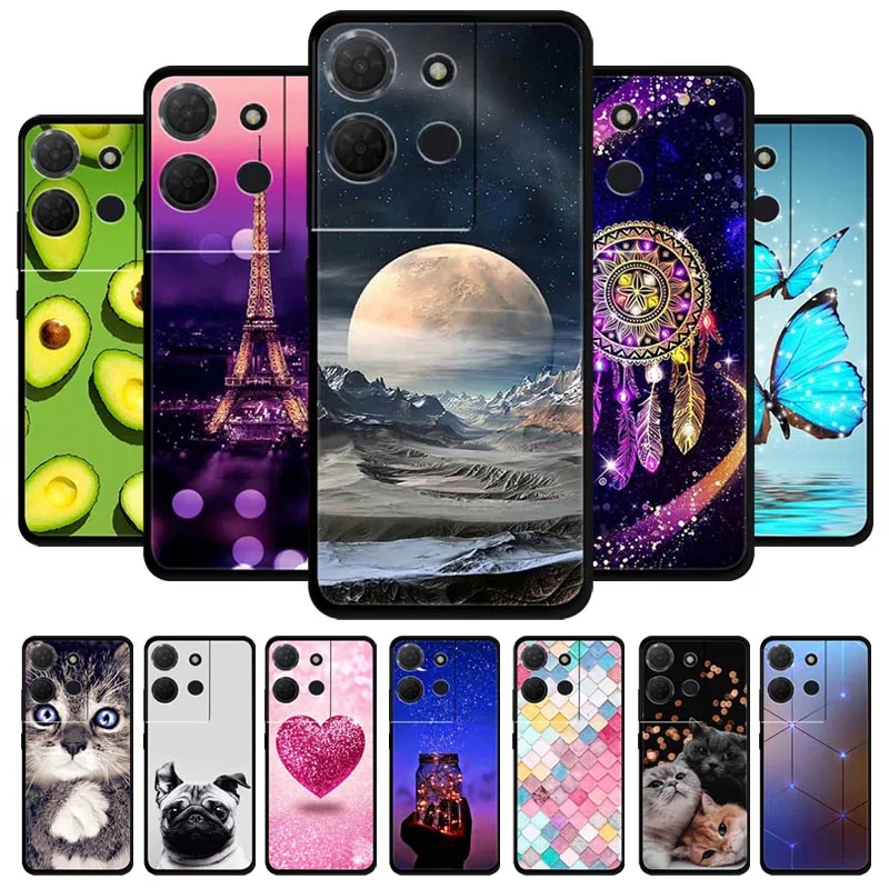 Funda de silicona TPU pintada a la moda para TCL K33 K32, carcasa trasera para teléfono TCL K32 TCLK32, diseño de gatos lindos, TCLK33 Coque