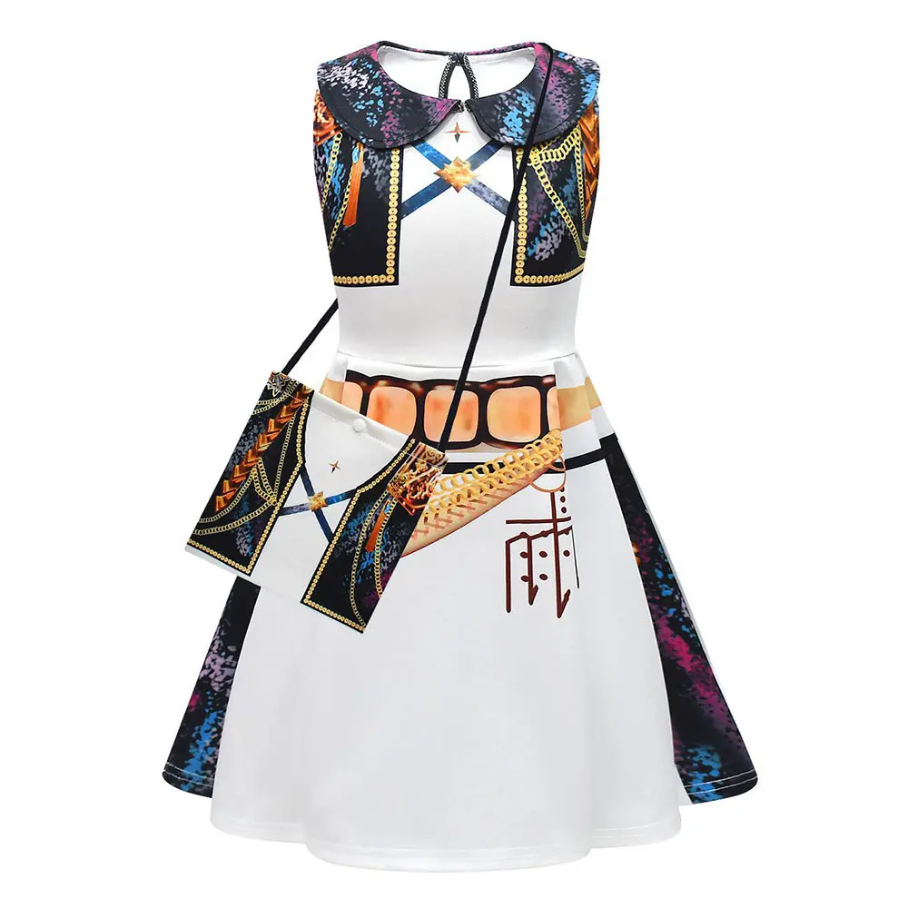 Kpop Охотники на демонов Охотница Девушка Группа Ролевая игра Руми Платье без рукавов Костюмы для детей-подростков Повседневная одежда на Хэллоуин