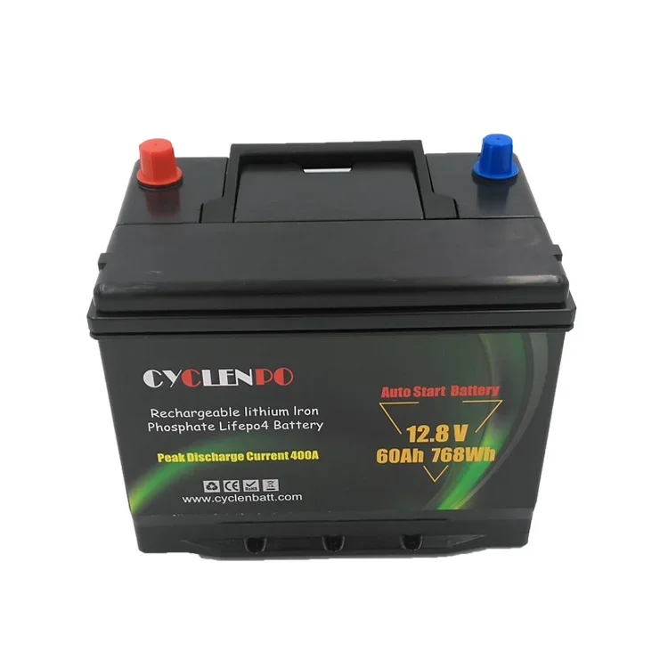 Factory customized auto batteries starter lifepo4 batterie 12 v 60 ah for car