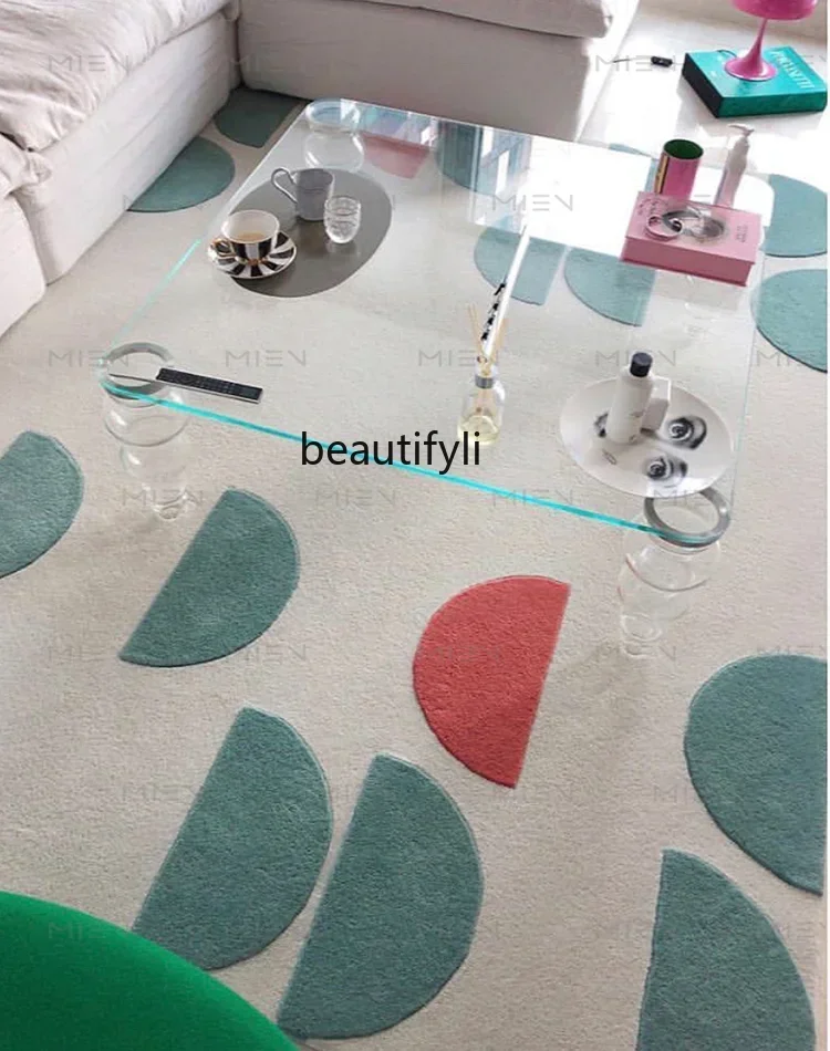 

53 Personalized Transparent Coffee Table Transparent Acrylic Roman Column High Leg Tea Table Small Space Living Room Coffee