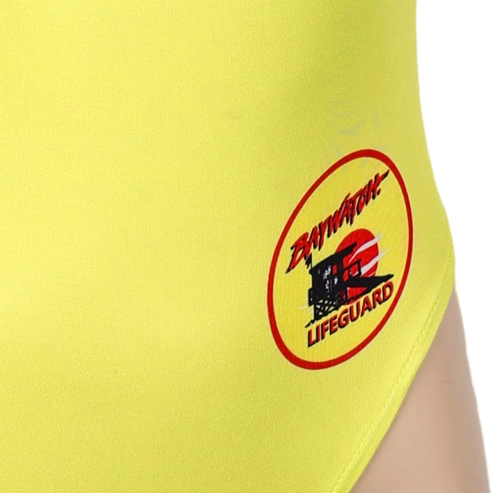 CJ Parker Cosplay Women Cloth 2000 TV Baywatch costumi da bagno gialli Summer Beach Wear Costume da bagno travestimento abiti da donna per adulti