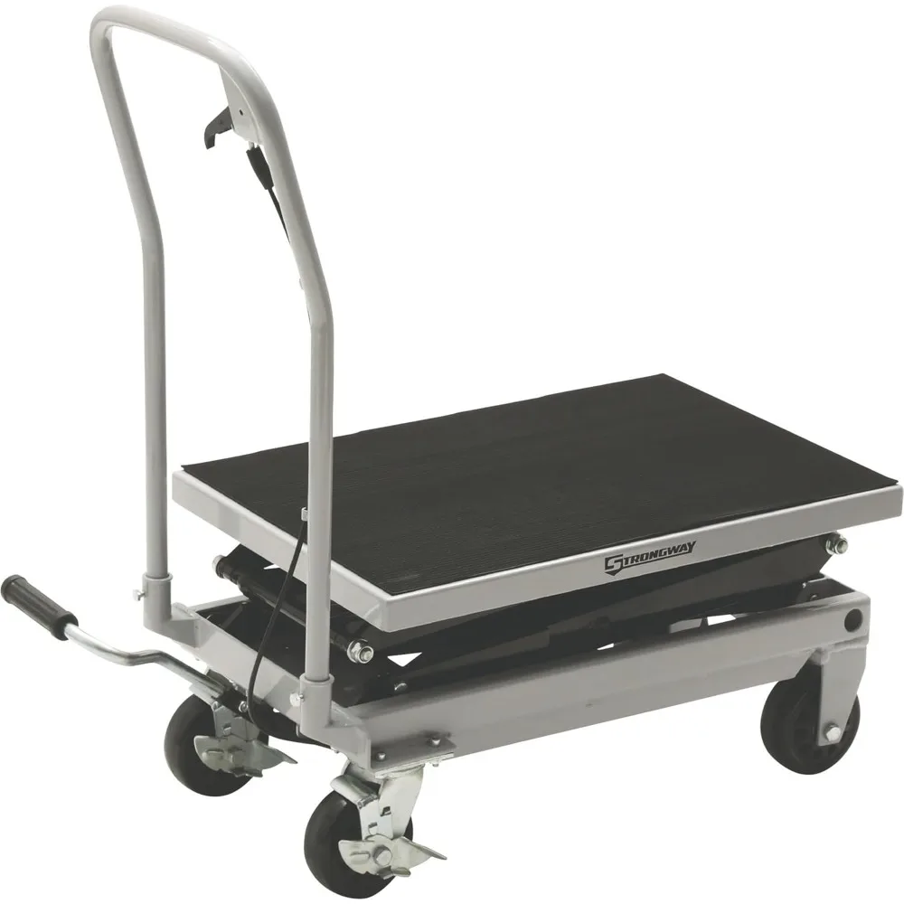 2-Speed Hydraulic Rapid XT Lift Table Cart - 500-Lb. Capacity, 50 3/4in. Lift Height