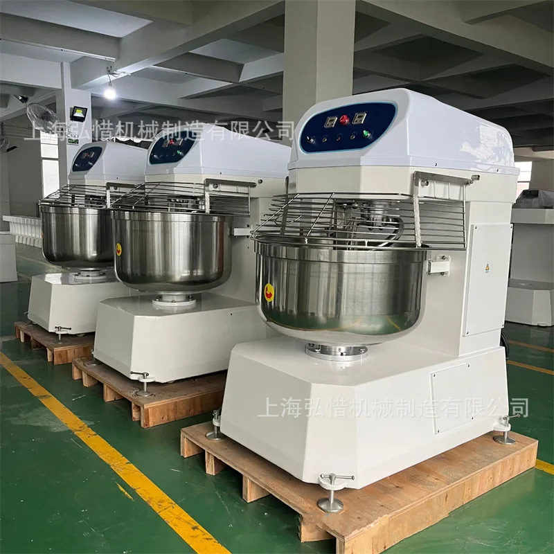 300L Vertical Dough Mixing Machine 125kg Flour Mixing Machine, Large Commercial Kneading Machine, Double Speed Double Action