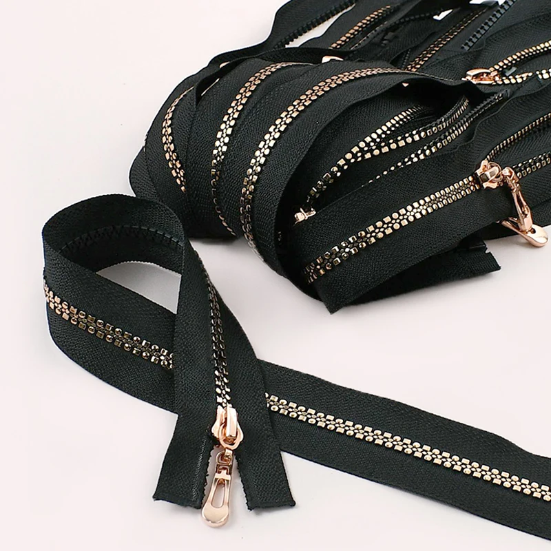 

5/10P 5# 40-80cm Resin Zip Backpack Bag Closure Zippers Clothes Packet Zips Easy Repair Zipper Replacement Sewing Accessories