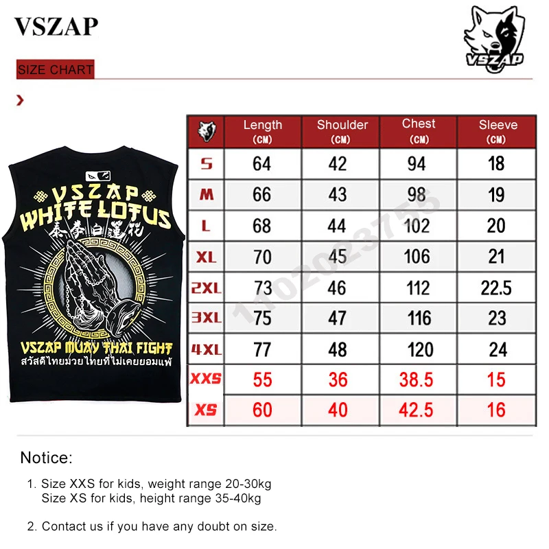 VSZAP Tank Top podkoszulki Muay Thai kamizelka tajski boks podkoszulek czarne sztuki walki Kickboxing T Shirt