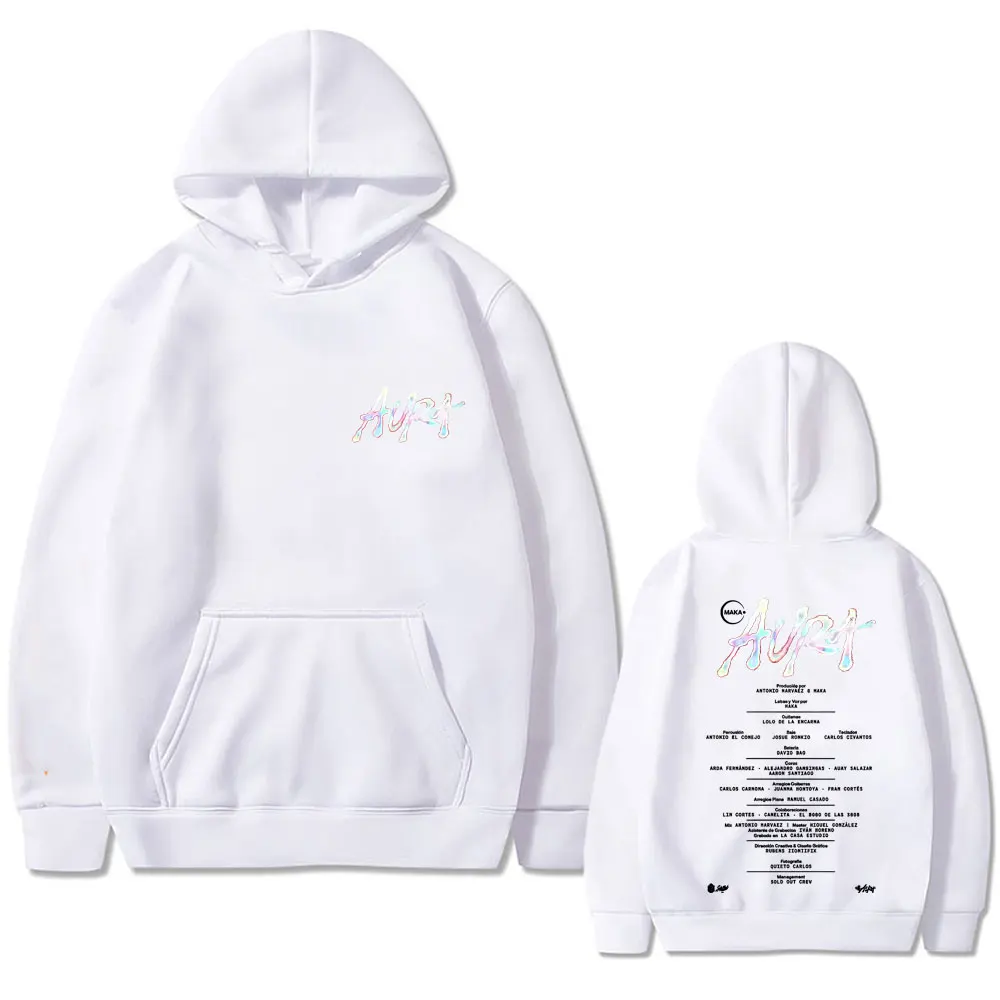 Rapper Maka Aura Music Album 2025 Merch Hoodie Men Women Hip Hop Fashion Vintage Pullover Male Casual Fleece Cotton Sweatshirt