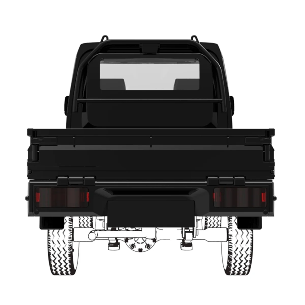 ดี ~ RC รถ Body Shell รถบรรทุก Bodyshell สําหรับ 1/16 WPL D12 WL01 LD1297 RC รถอะไหล่อัพเกรดอะไหล่อุปกรณ์เสริมสีดํา