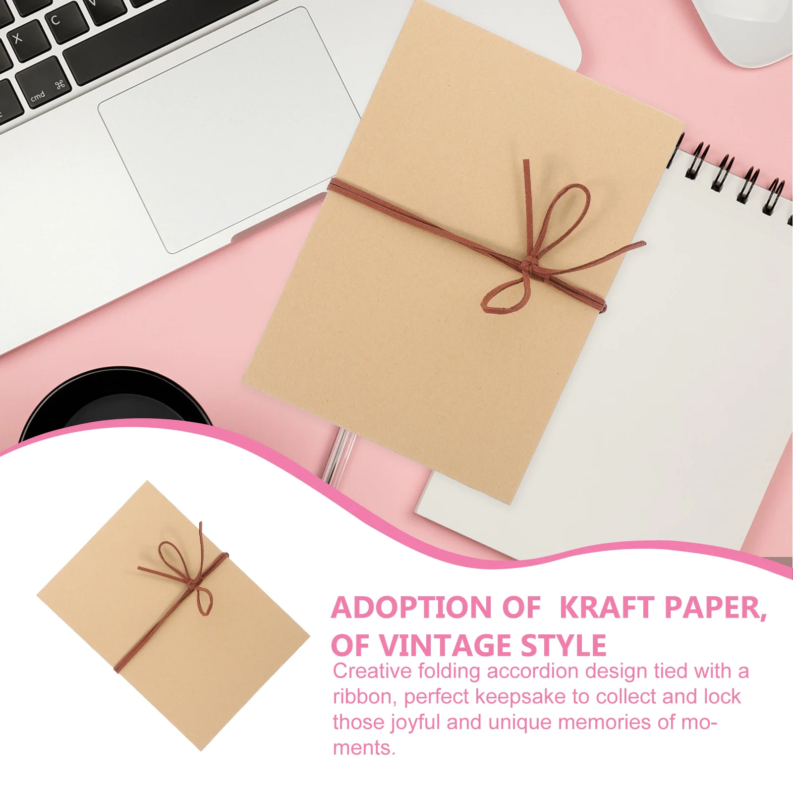 Kraft Paper Album Wedding Photo Albums Sticker DIY Book Graduation Accordion Style