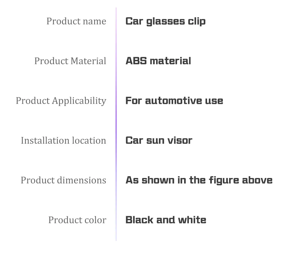Für LYNK&CO 05 01 02 03 06 900 Z20 Z10 LYNK CO Auto-Brillenclip Sonnenblenden-Sonnenbrillenhalter Brillenaufhänger Clips Zubehör – Detail 13