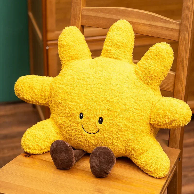 Creative Sunshine Plush Toys Kawaii Sun Plush Pillow Stuffed Soft Car Sofa Cushion Dolls Bedroom Decoration Gift for Kids Girls